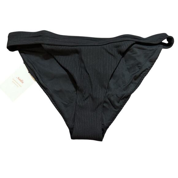 NWT Andie‎ Swim Size Medium Black BANDED CHEEKY RIB BOTTOM Neutral Classic - Picture 2 of 4